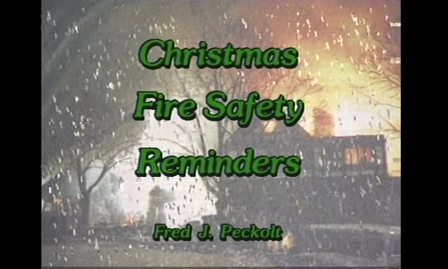 Christmas Fire Safety Reminders