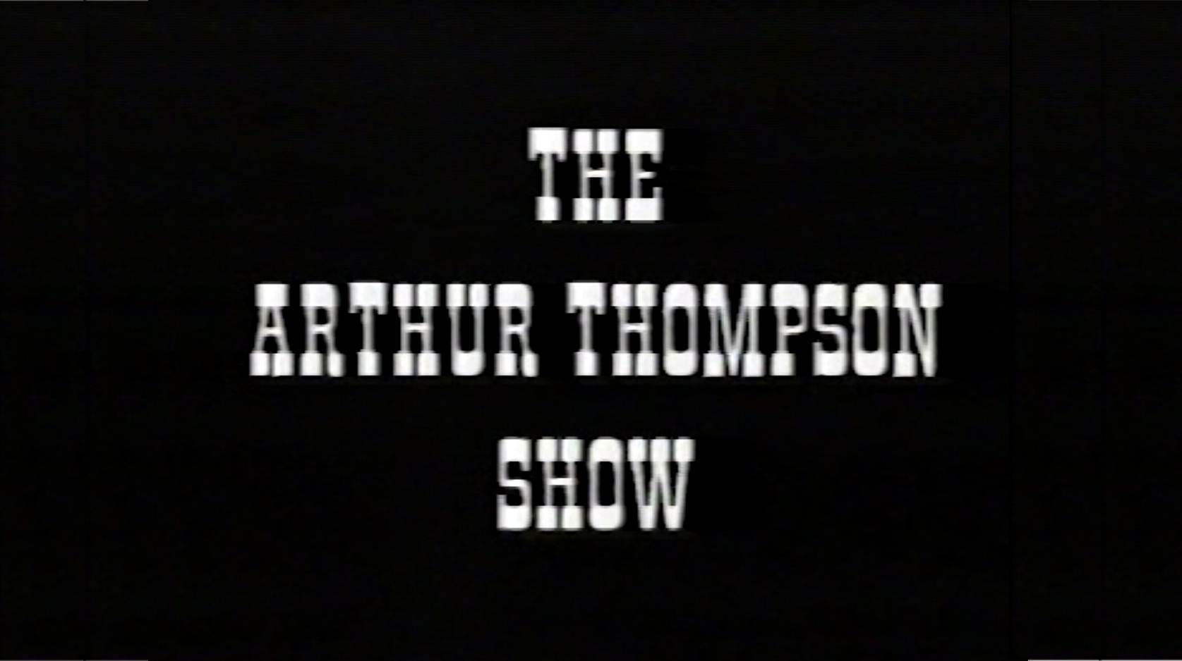 Arthur Thompson: Three Years In Space