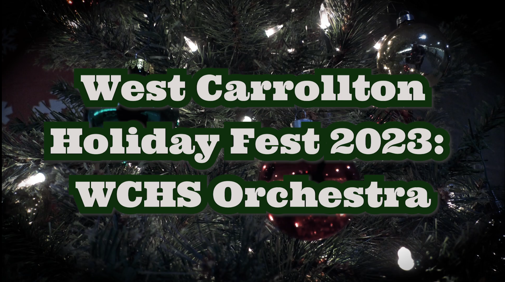 West Carrollton Holiday Fest 2023: WCHS Orchestra