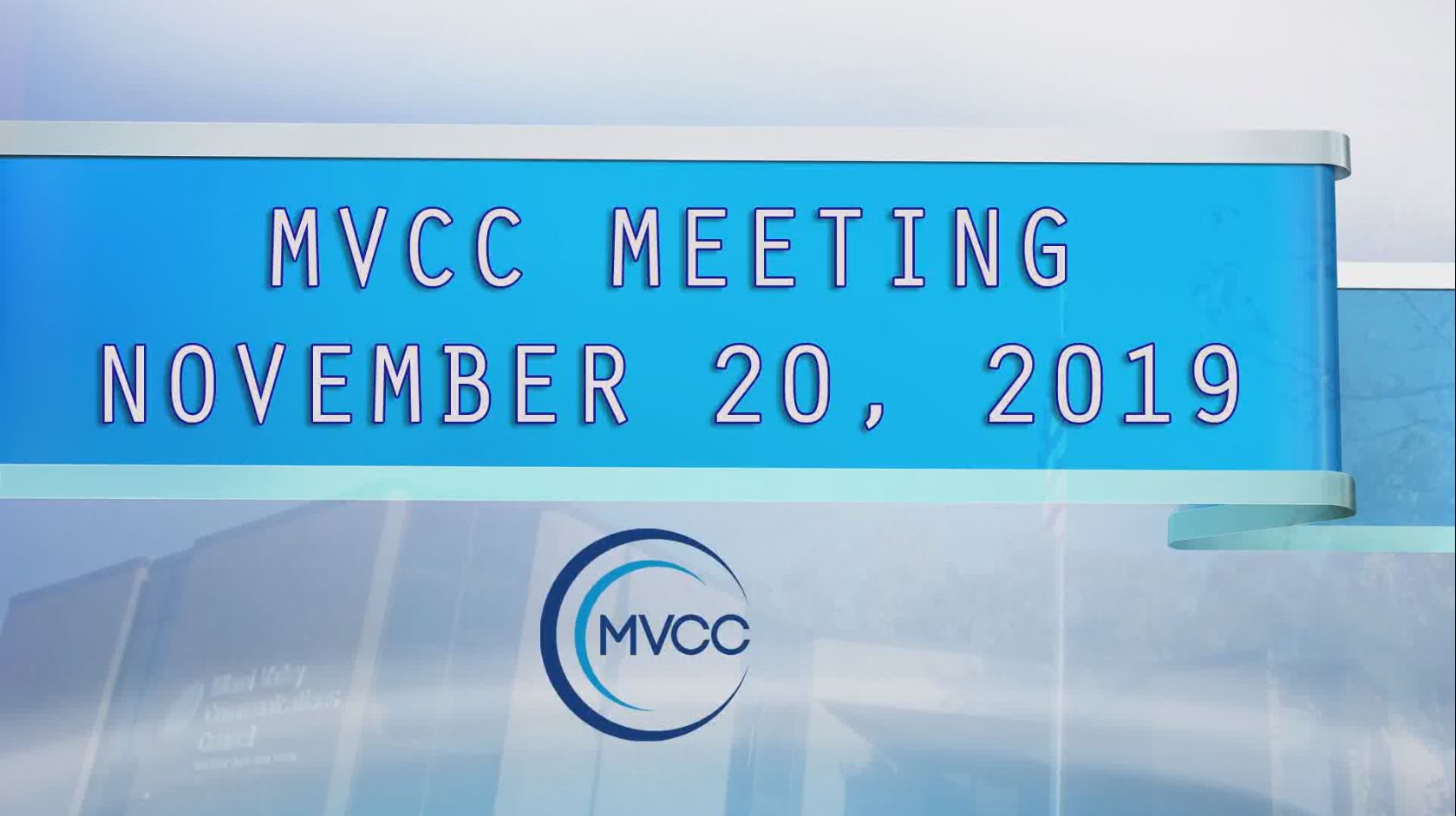 11/20/19 MVCC Meeting