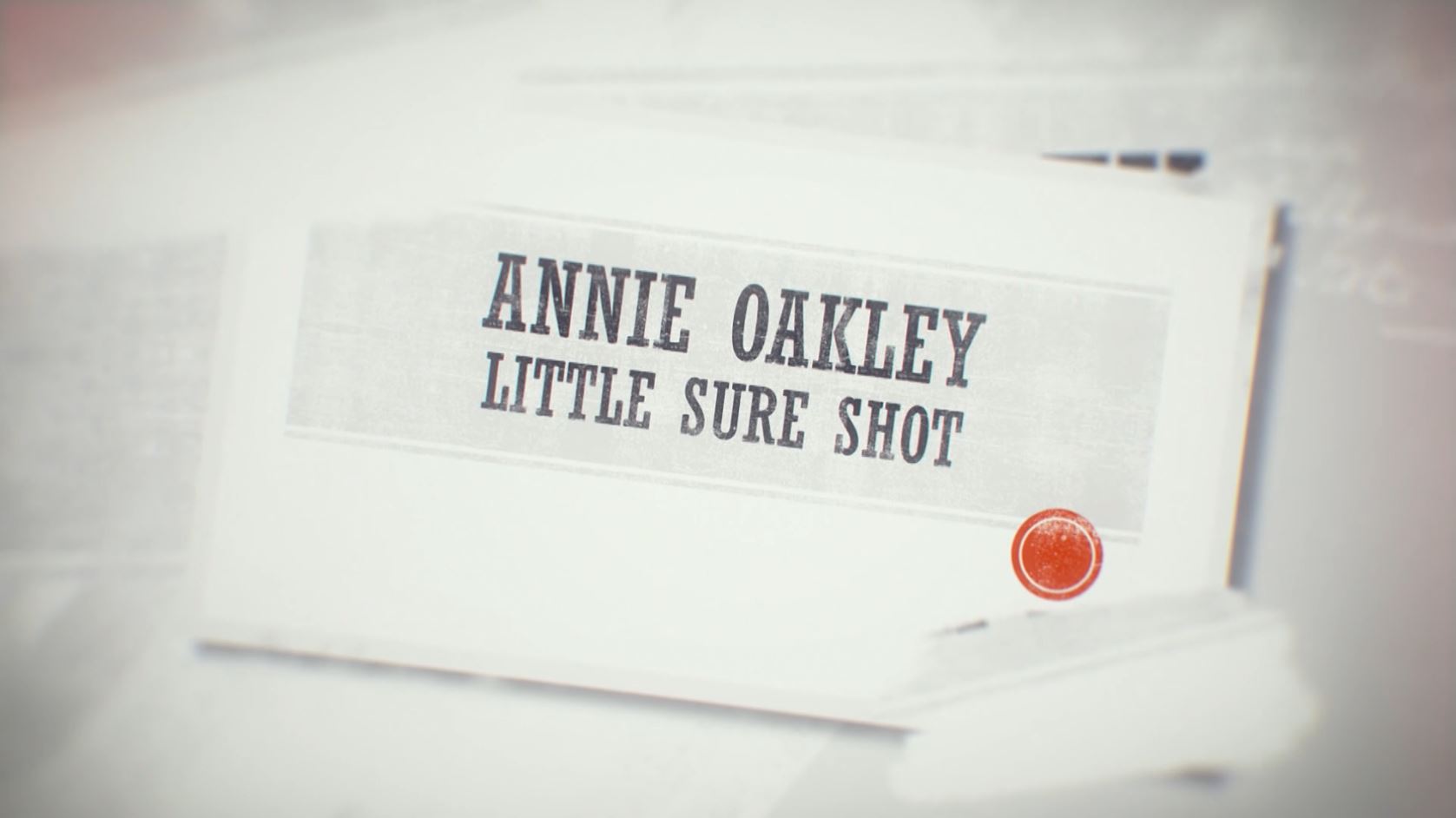 Washington-Centerville Public Library Presents: Annie Oakley, Little Sure Shot