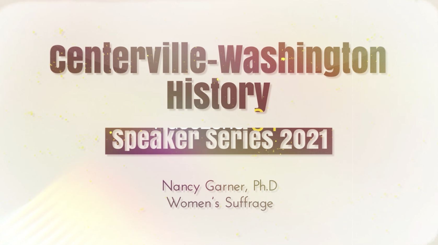 Centerville-Washington History Speaker Series: Women's Suffrage