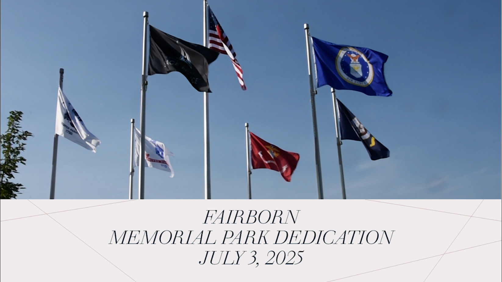 Fairborn Memorial Park Dedication - July 3rd, 2025