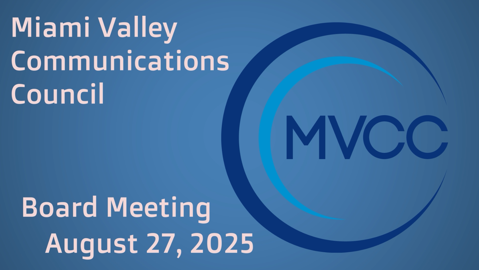 MVCC Meeting