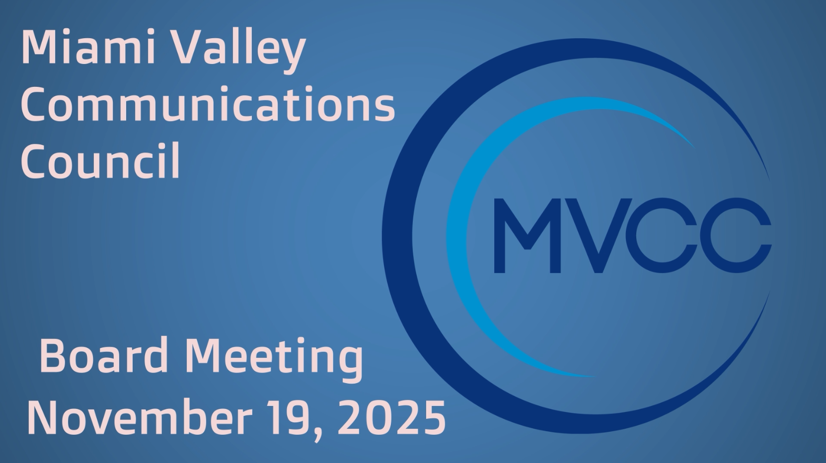 MVCC Meeting