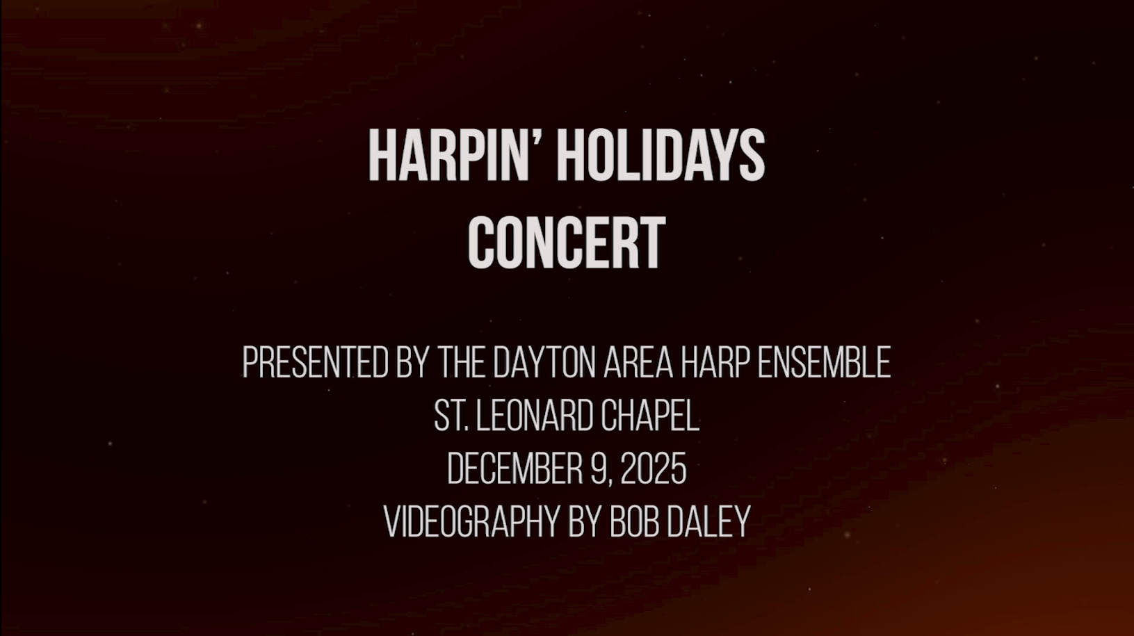  Harpin' Holidays with Dayton Area Harp Ensemble