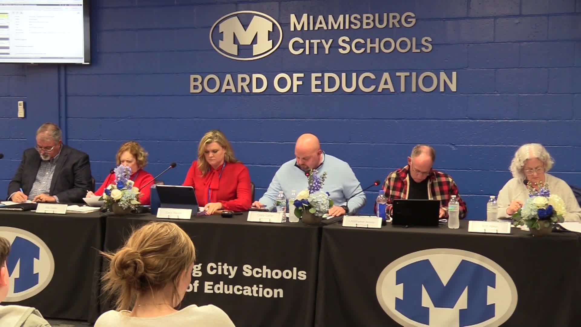 Miamisburg School Board Meeting