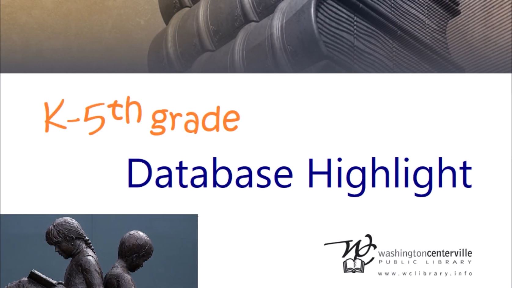 Washington-Centerville Public Library Presents: Remote Learning Resources