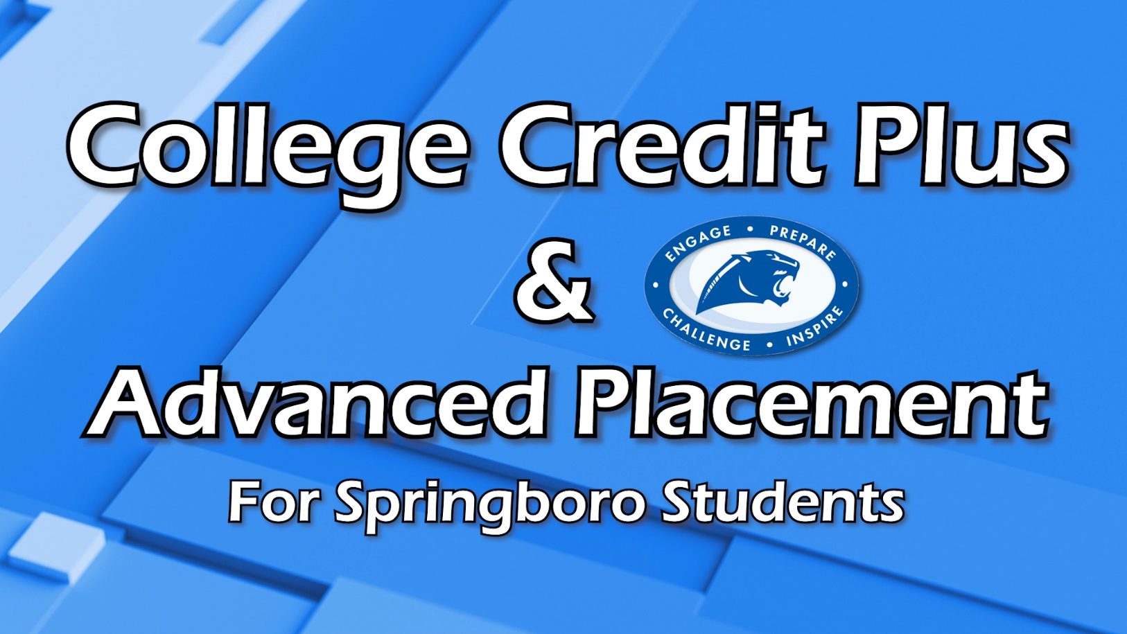 Springboro High School College Credit Plus and Advanced Placement 2026