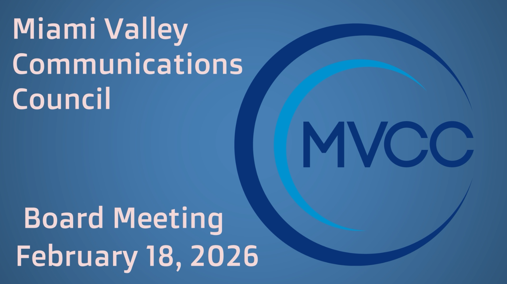 MVCC Meeting