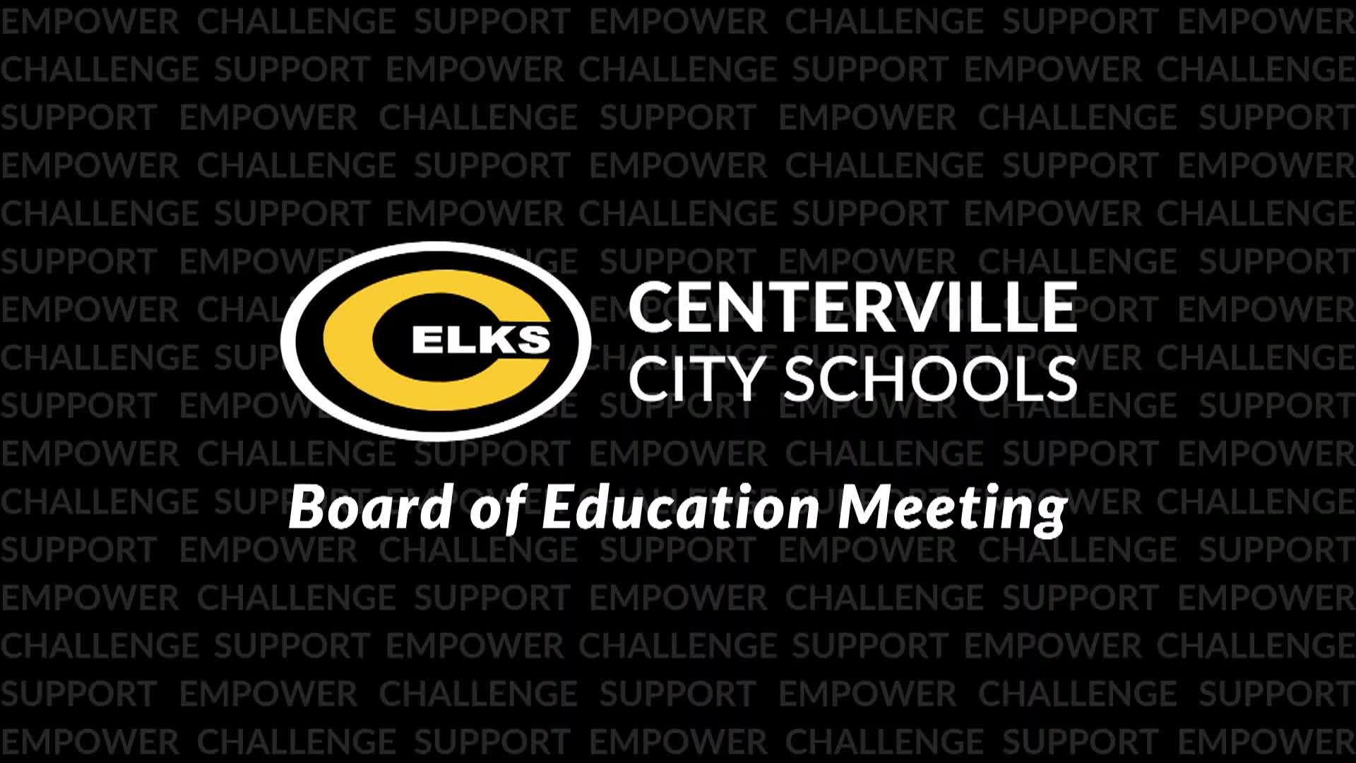 Centerville School Board Meeting