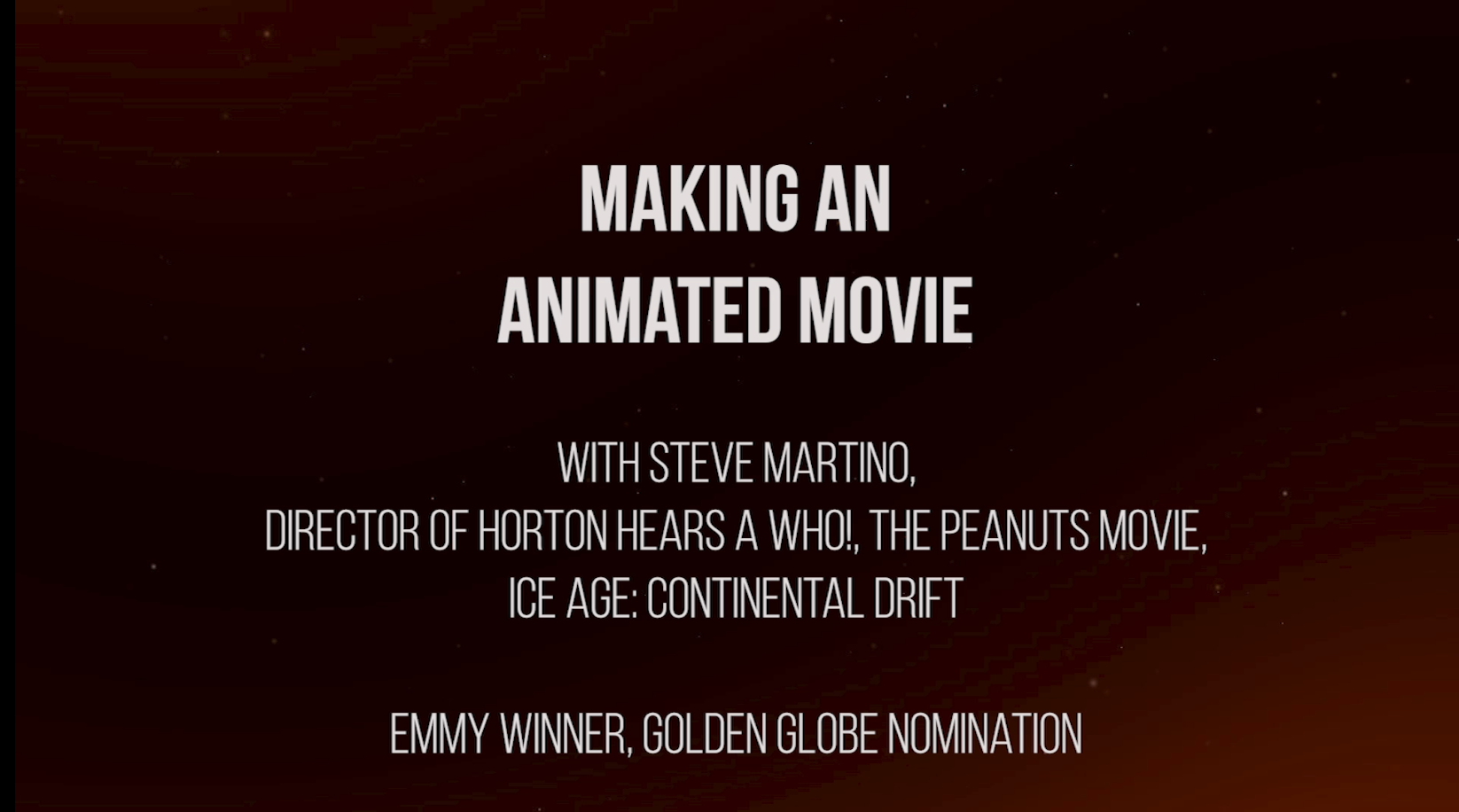 Making an Animated Movie