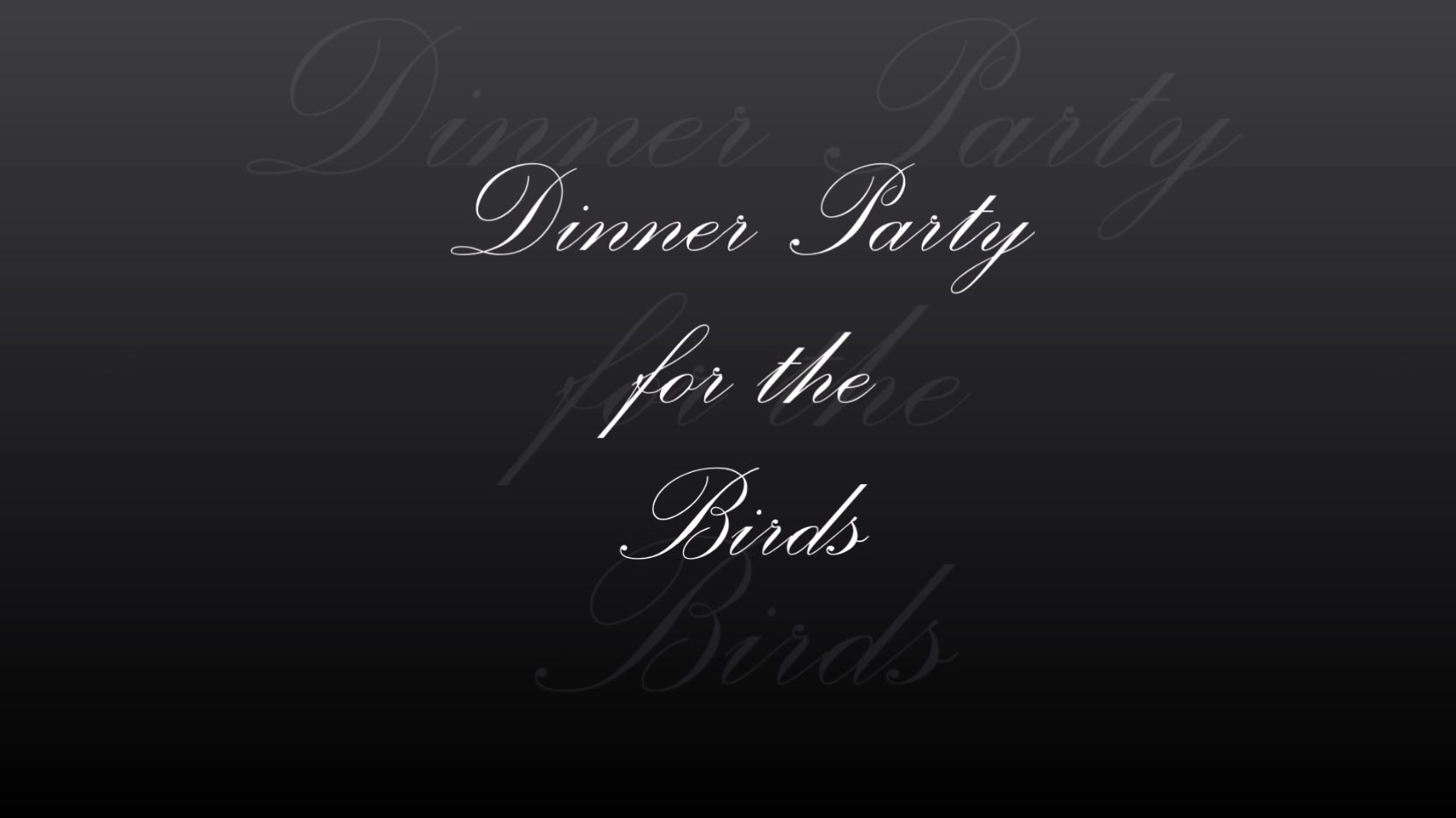 Dinner Party for the Birds - John DeBoer