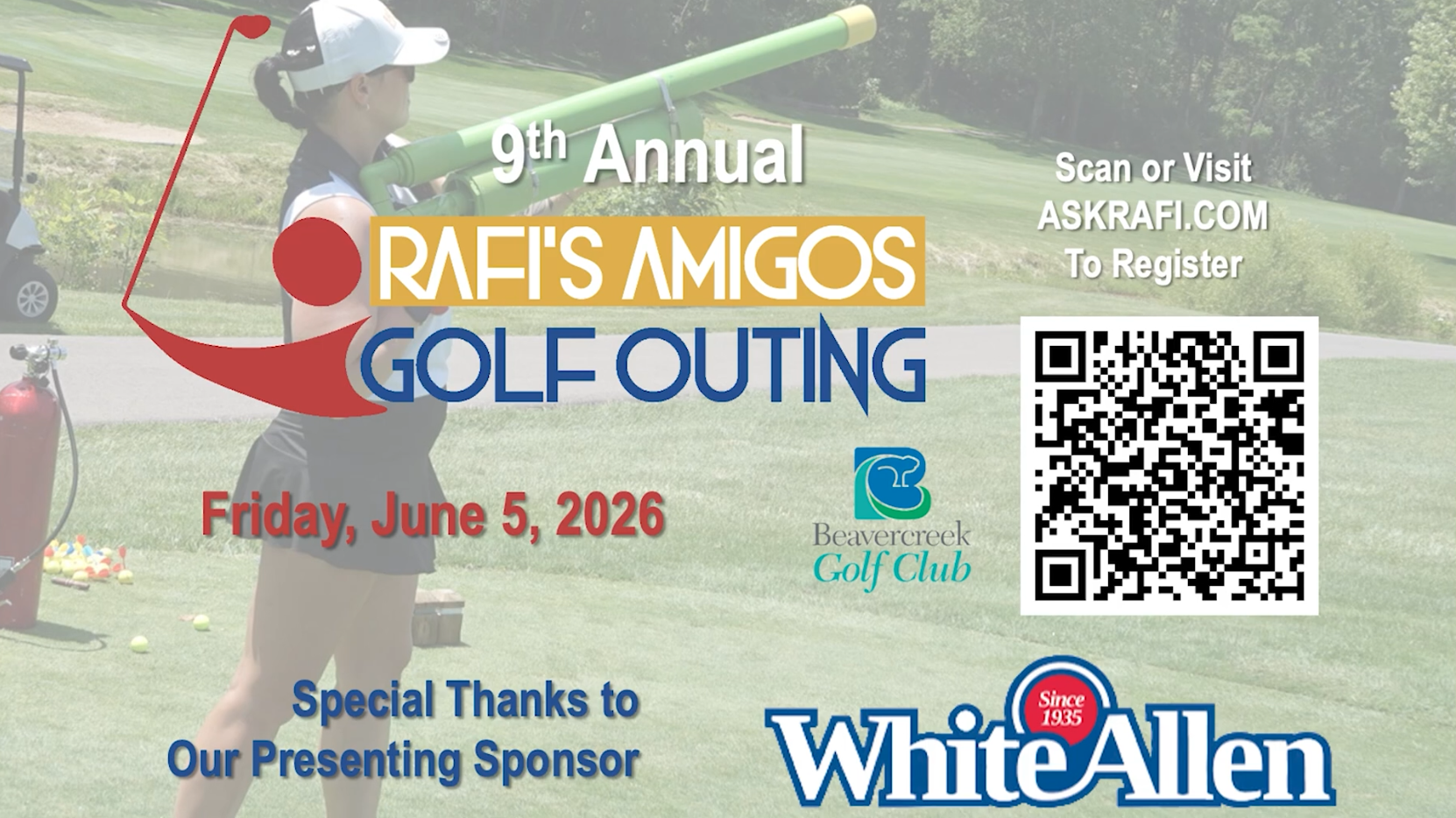 Rafi's Amigos 9th Annual Golf Outing: June 5th, 2026