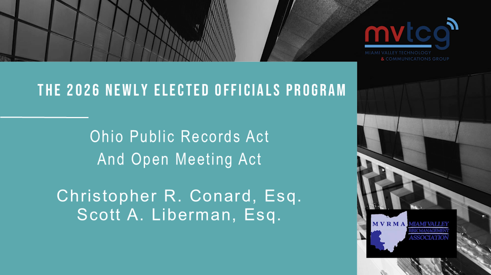 Municipal Training Academy:  Open Public Records and Open Meetings Acts
