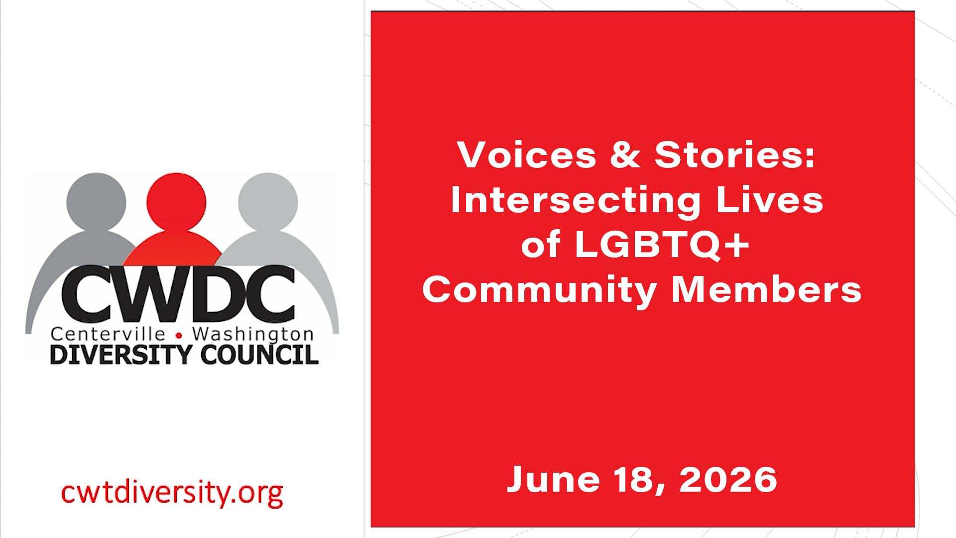 Intersecting Lives & Experiences of LGBTQ+ Community Members