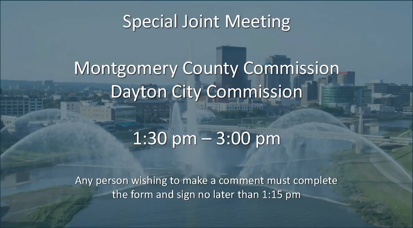 Montgomery County and Dayton City Commission Joint Commission Meeting of August 10, 2026