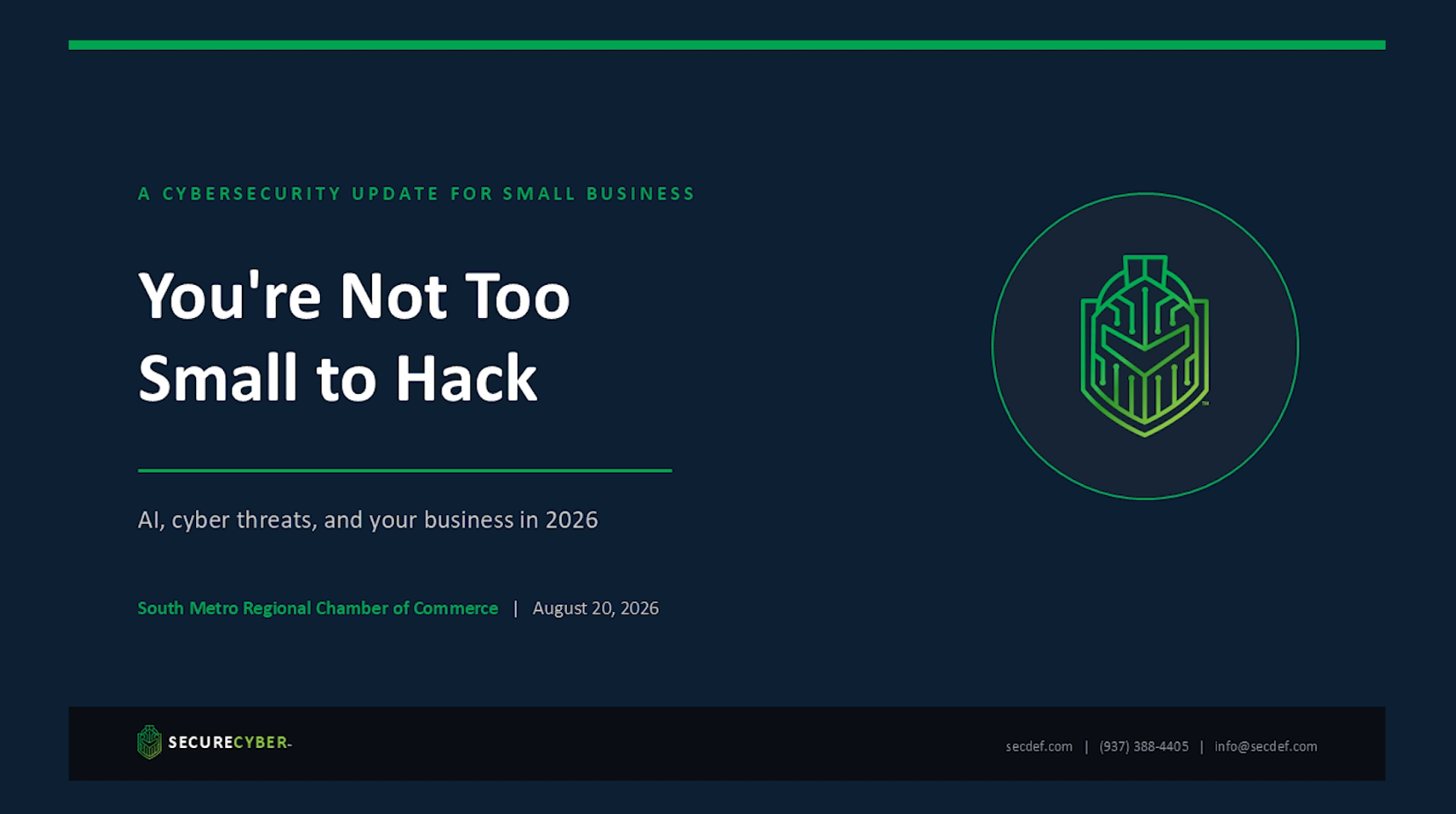 South Metro Regional Safety Council:  Cyber Threats & Your Business