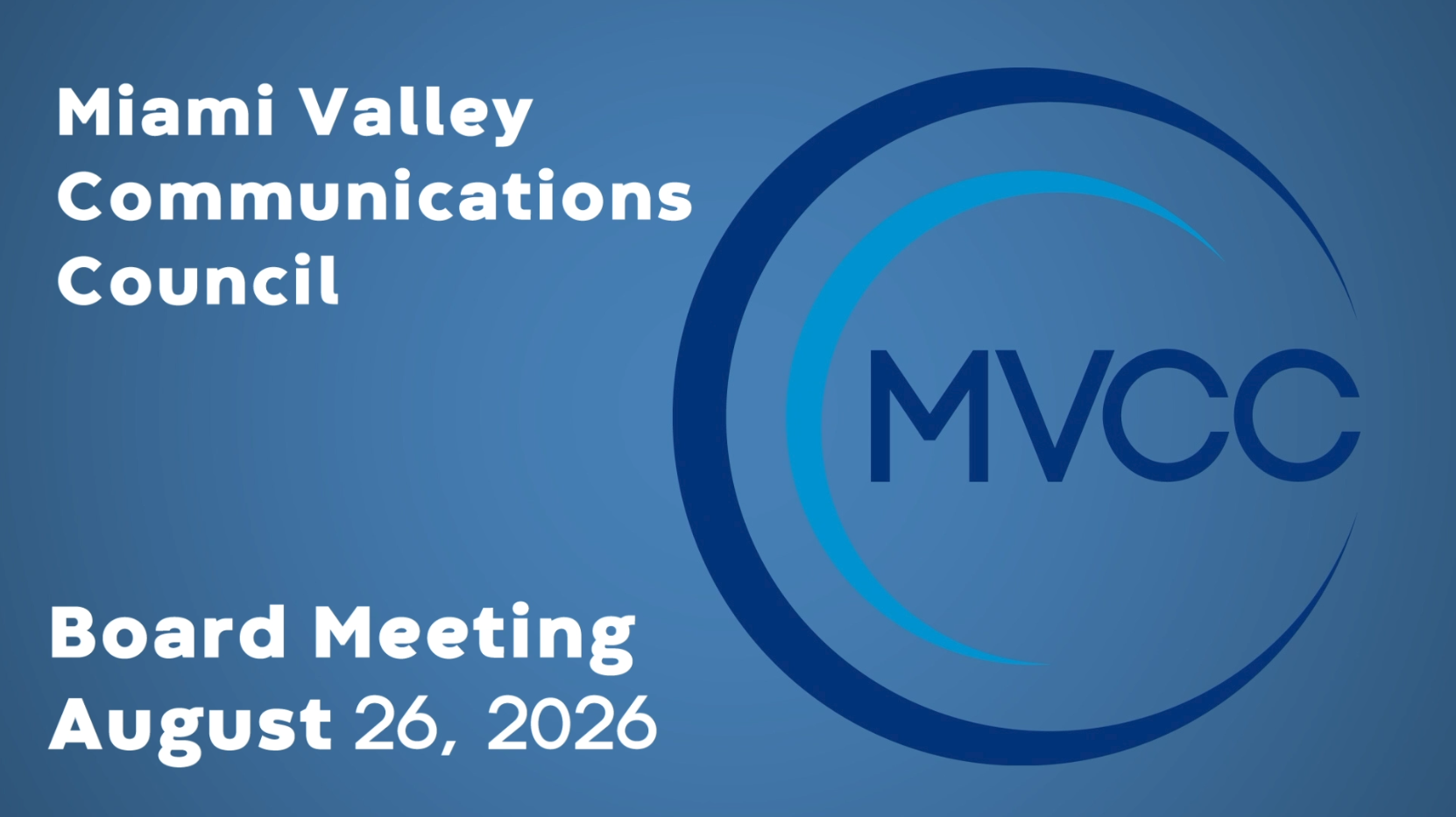 MVCC Meeting