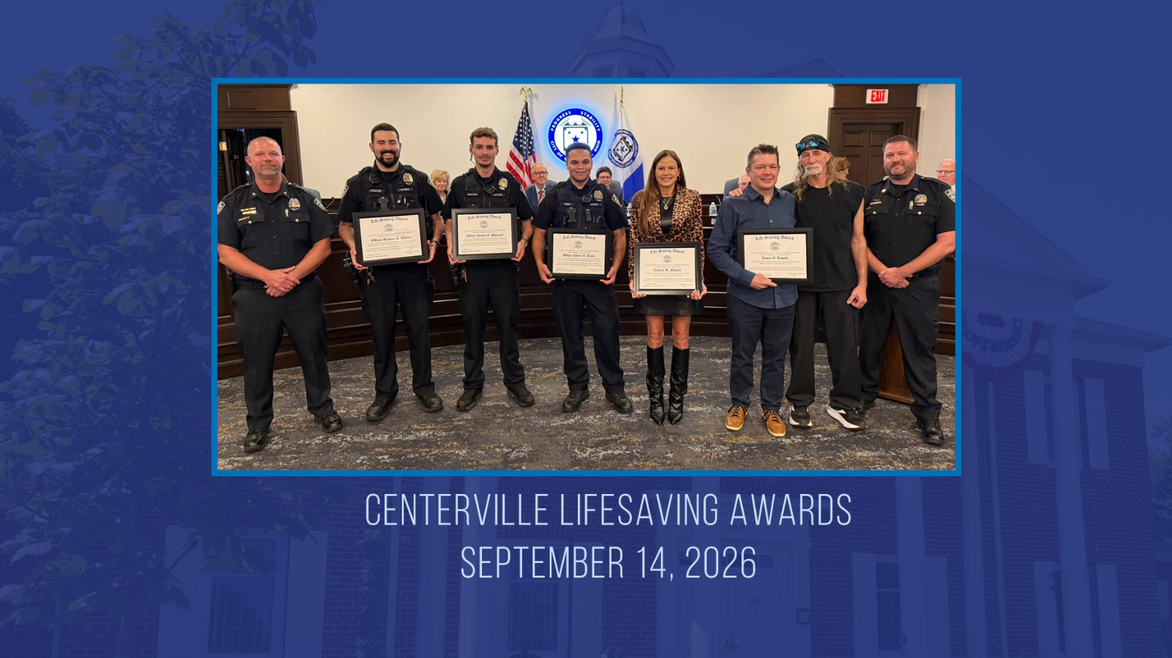 Centerville Lifesaving Awards 2026