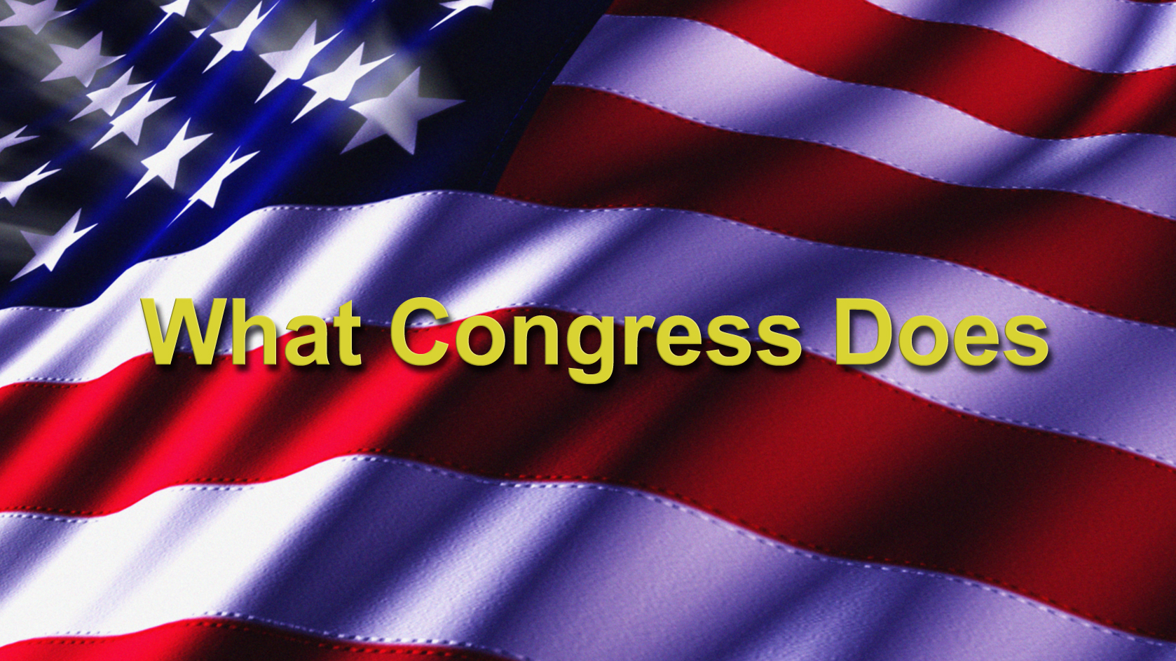 What Congress Does